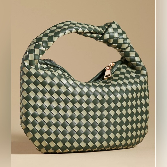 The Brigitte Satchel By Melie Bianco: Check Edition for Anthropologie, NWT - Picture 1 of 7